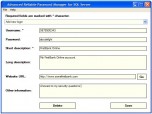 Advanced Rel Password Manager SQL Server Screenshot