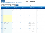 ApPHP Calendar - PHP Calendar Script.