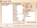 Language Switch - Pan European for Win98,ME Screenshot