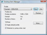Desktop Item Manager Screenshot