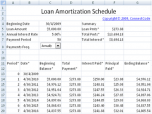 Free Loan Amortization Schedule Screenshot