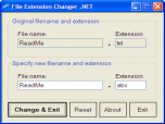 File Extension Changer .NET Screenshot