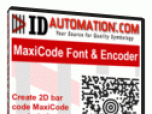 IDAutomation MaxiCode Font and Encoder Screenshot
