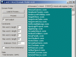 1 and 2 Word Domain Finder Screenshot