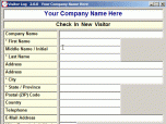 Visitor Log Screenshot