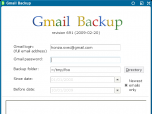 GMail Backup Screenshot