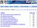 SurgeNews News Server Screenshot