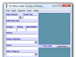 GT Wine Cellar Archive Software Screenshot