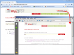 Web2PDF Converter Screenshot