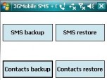 3GMobile SMS + Contacts Backup Screenshot