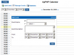 PHP Events Calendar Control