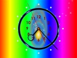 Rainbow Clock ScreenSaver Screenshot
