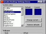 Desktop Settings Screenshot