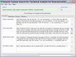 Genetic System Search for Tech. Analysis Screenshot