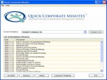 Quick Corporate Minutes Screenshot