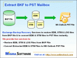 Extract Exchange BKF to PST