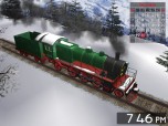 Winter Train 3D Screensaver Screenshot