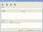 MS SQL Server Password Unlocker Screenshot