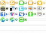 iPhone Style Social Icons Screenshot