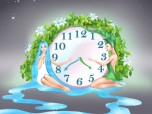 Nature Harmony Clock screensaver Screenshot