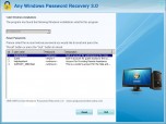 Windows Password Recovery Standard Screenshot