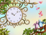 7art Eternal Love Clock screensaver Screenshot