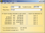 Income Tax Calculator Screenshot