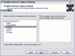 BackRex Internet Explorer Backup Screenshot