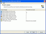 Internet Password Recovery Wizard Screenshot