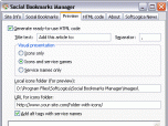 Social Bookmarks Manager Screenshot