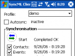 Synthesis SyncML Client PRO for Windows Mobil Screenshot