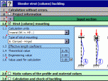 MITCalc Slender strut buckling Screenshot