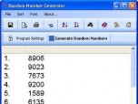 SL Random Number Generator Screenshot