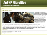 ApPHP MicroBlog - web blog PHP script