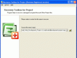 Recovery Toolbox for Project Screenshot