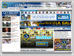 LA Galaxy MLS Soccer Firefox Theme Screenshot