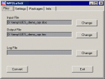 WP2LaTeX Screenshot