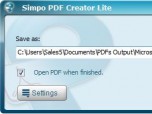 Simpo PDF Creator Lite Screenshot