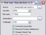Unicode2Ansi WebSam Screenshot