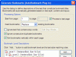 AutoBookmark Plug-in for Adobe Acrobat Screenshot
