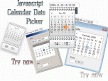 Javascript Calendar Date Picker Screenshot