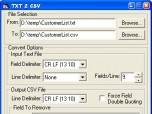 Txt2Csv Screenshot