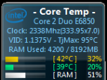 Core Temp Gadget Screenshot