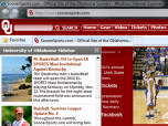 Oklahoma Sooners IE Browser Theme Screenshot