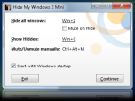 Hide My Windows Mini Screenshot