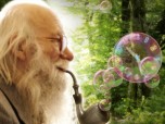 Gandalf Bubble Clock screensaver Screenshot