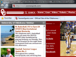 Oklahoma Sooners Firefox Theme Screenshot