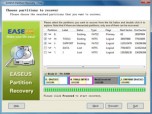 EaseUS Partition Recovery Screenshot