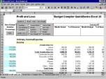 Budget Compiler QuickBooks Excel Screenshot
