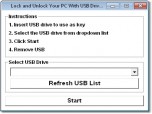 Lock and Unlock Your PC With USB Drive Software Screenshot